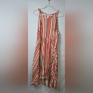 Torrid Striped Multicolor Sleeveless Dress Hi Lo Size 3